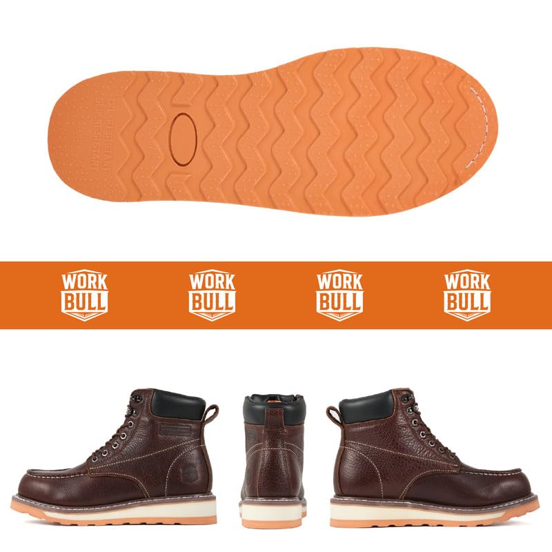 Image of Men's 6 Inch Moc Toe Work Boots