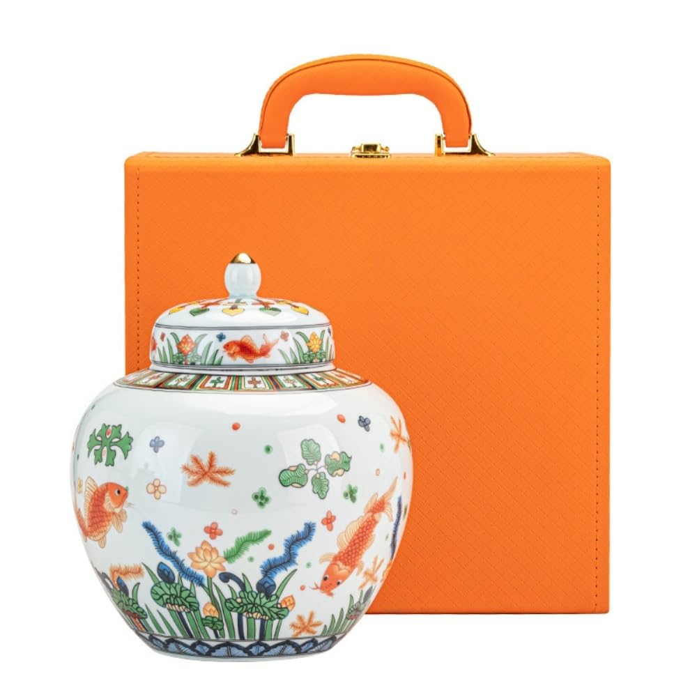 Słoik na cukier luzem pojemnik do przechowywania herbaty ceramiczny uszczelniony słoik o dużej pojemności zestaw retro pudełko na prezent pojedynczy słoik pudełko na herbatę