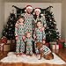 Neufigr Family Christmas Pajamas Matching Sets, Christmas Pajamas for Family Long Sleeves Christmas Holiday Sleepwear Sets(E1096439)