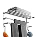 Handtuchhalter Ausziehbar 43-78CM Edelstahl Ohne Bohren Handtuchstange Wand Wandregal Geeignet für Badezimmer küche badetuchhalter (3-Lagiges Regal)