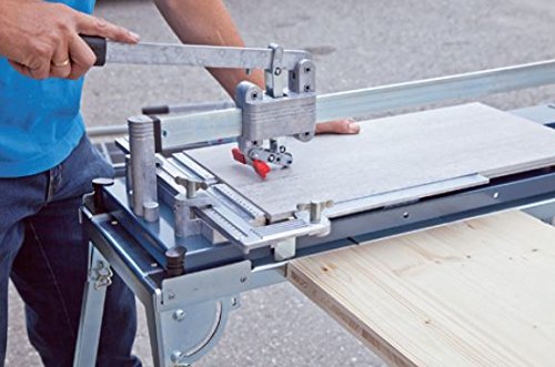 Kaufmann Arbeitstisch für TopLine 1000 x 320 x 800 mm, Galvanisiert, Silber, Metall mit Holzverlängerung