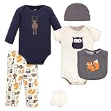 Hudson Baby Unisex Baby Cotton Layette Set, Owl, 6-9 Months
