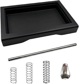 Drip Tray Low Profile for Gaggia Classic Pro, Low Profile Drip Tray Set with Bar OPV Spring Kit,Single Hole Steam Tip,Various Models6-piece set