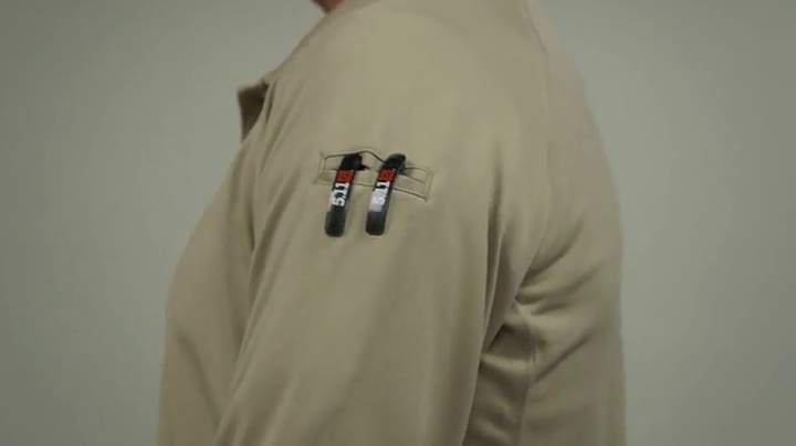 5.11 Tactical Polo de hombre de manga larga para trabajo, tela 100% poliéster, estilo 72049, resistente a sudor, desgarro y con bolsillos para bolígrafos miniatura 7