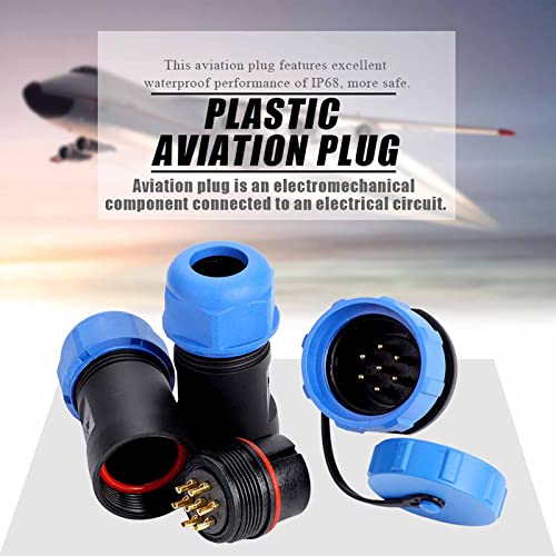Conector aviación IP68 SP21 enchufe 7 pines miniatura 3