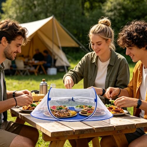Couvre-aliments d'extérieur pliable à maille micro-aérée - 3