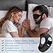 Chin Strap for Sleeping, Anti Snoring Devices Comfortable Effective Stop Snoring Solution, Snore Stopper Breathable, Anti Snore Chin Strap Adjustable Velcro, with Eye Mask, Black