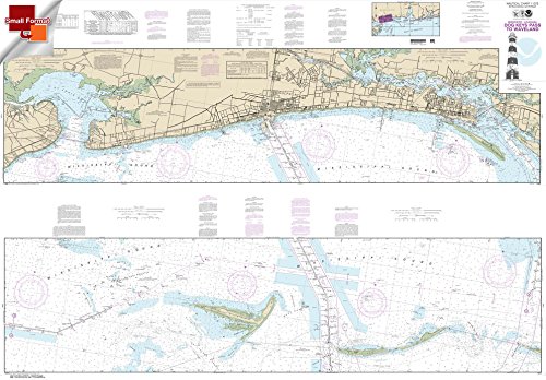 Paradise Cay Publications, Inc. NOAA Chart 11372: Intracoastal Waterway Dog Keys Pass to Waveland 25 X 36 (Small Format Waterproof)