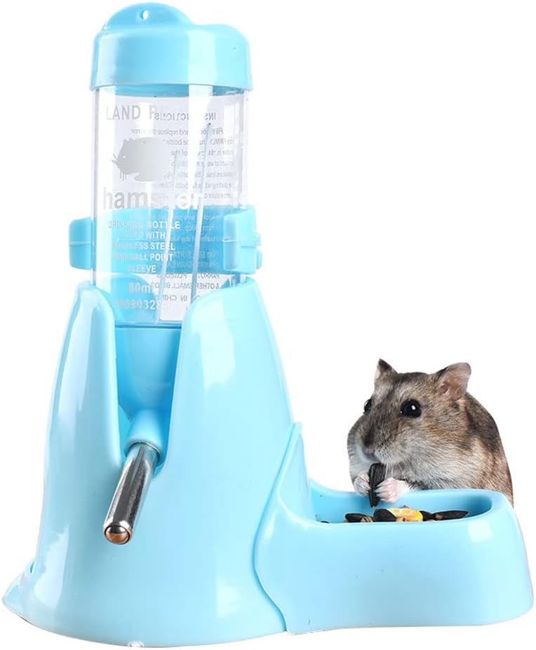 Image showcasing Norhogo Hamsters Water Bottle Automatic Feeder with Stand 80ml ater and ...