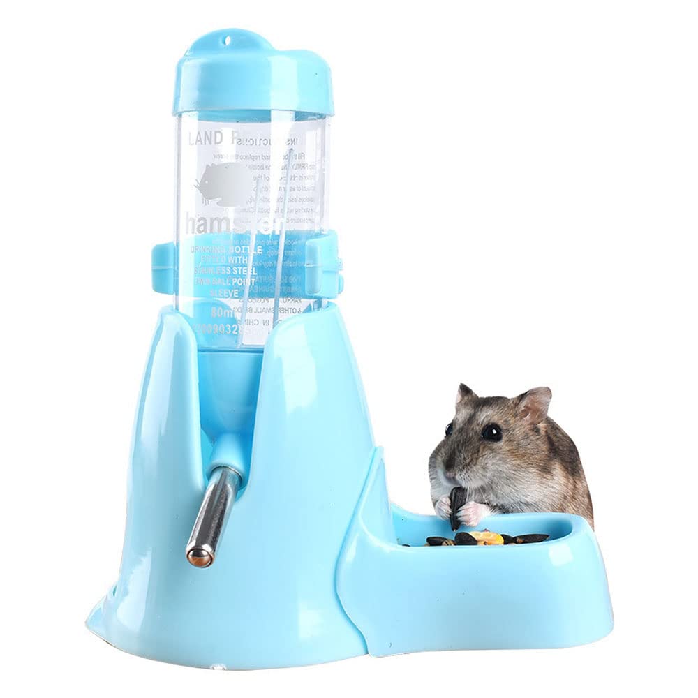 Dispenser Acqua Automatico Per Animali - 125 Ml, Per Criceti, Conigli, Piccoli Animali, Con Ciotola - Foto 4