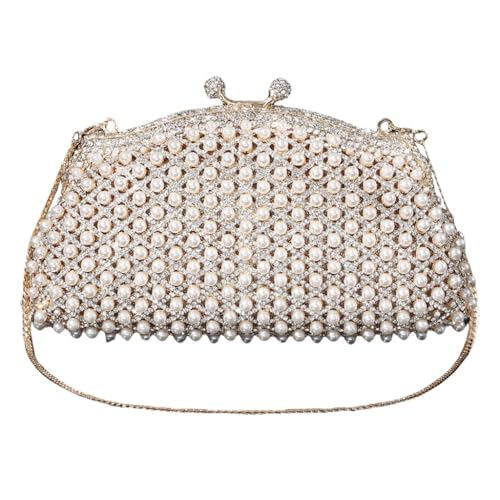 Pochette de soirée avec strass et perles pour un mariage élégant