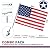 Vedouci USA 3x5 Nylon US Tangle Spinning Aluminum Pole & Double Adjustable Flagpole Bracket Outdoor, 6FT American Flag Kit