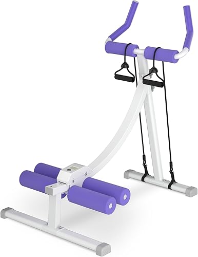 Home Gym Systems Ab Machine, Ab Workout Equipment, Adjustable Ab Trainer Machine for Abs Workout at Home Gym, Foldable, Knee Protection, Abdominal