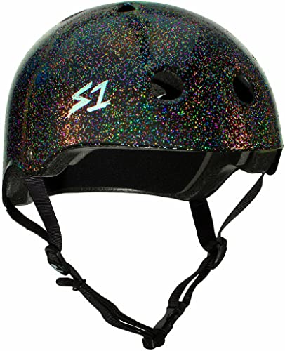 S-ONE Lifer CPSC - Multi-Impact Helmet - Black Gloss Glitter - Sz. Medium (21.5