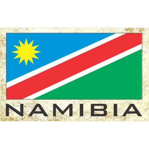 Imán de nevera con bandera de Namibia 1 unidad miniatura 1