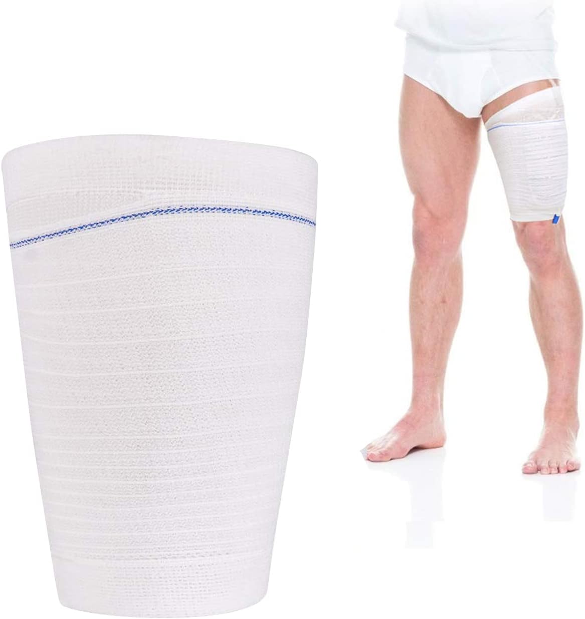 Catheter Leg Bag Washable & Reusable Catheter Leg Bag Holder Convenient Comfort Elastane Stitched Wrapped Urine Bag Designed for The Incontinent