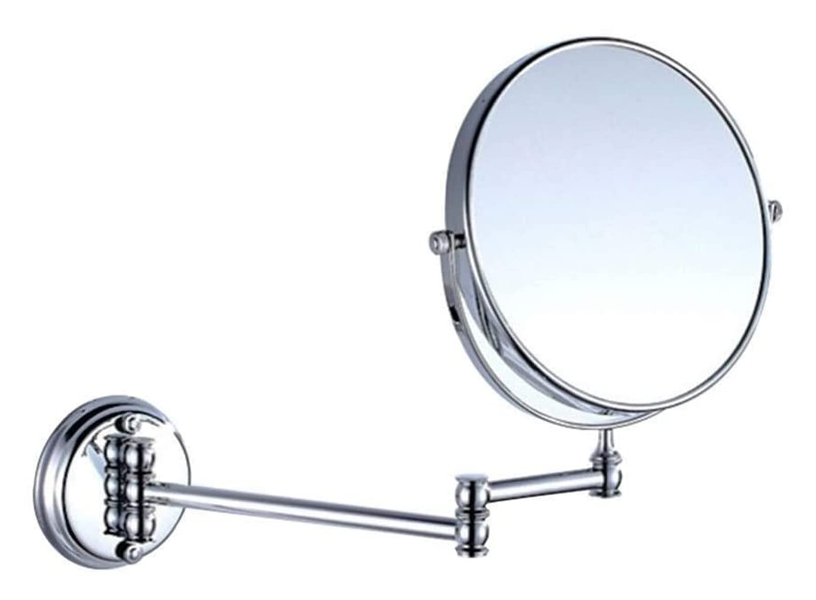 Miroir cosmétique de vanité 8" en cuivre argenté pour des instants de soin