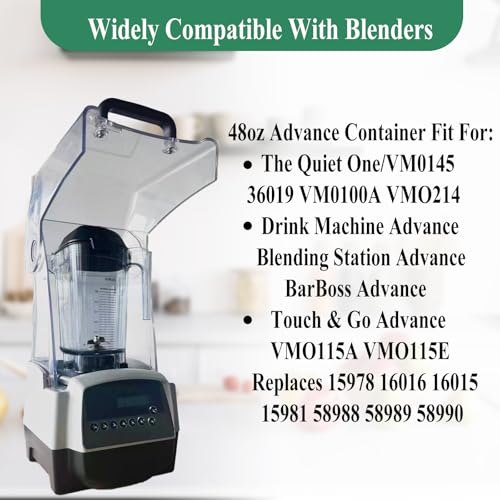 Jarra para licuadora 48oz compatible Advance Quiet One miniatura 3
