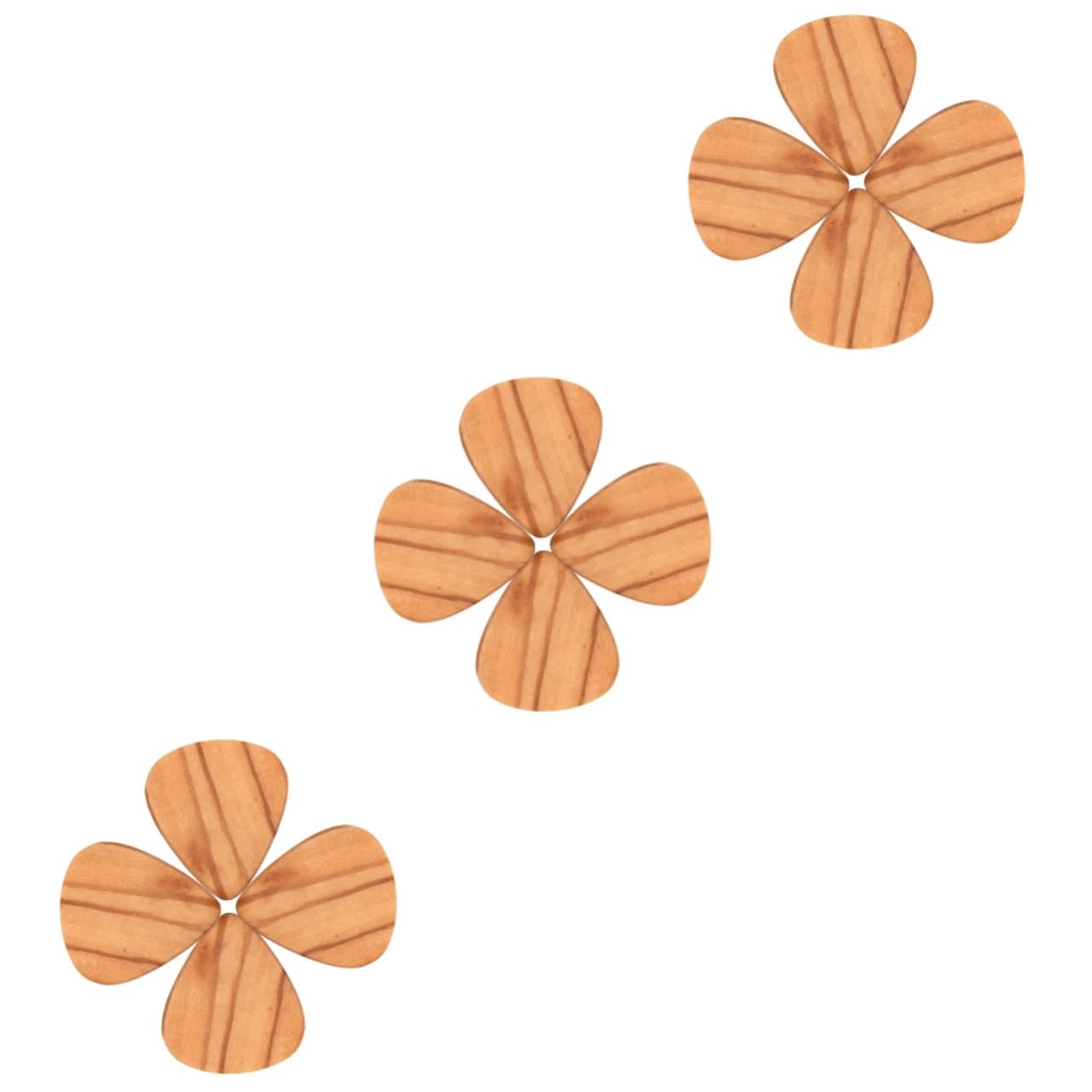 BESTonZON 12piezas Púas De Guitarra De Madera De Accesorios Para Guitarra Plectros y Portátiles Para
