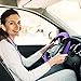 SEG Direct Steering Wheel Cover for Car, Standard Size 14.5-15 inch, Auto Interior Accessories, Plush Warm Velvet, Summer Winter, Purple