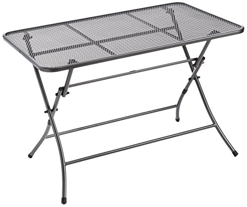 MWH Cafe Latte Tisch, Metall, eisengrau, 70 x 110 x 72 cm, 951560