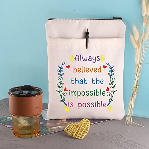 Vamsii Inspirational Book Sleeve Always Believed That The Impossible Is Possible Motivational Book Sleeve(Impossible Is Possible) #TOP5