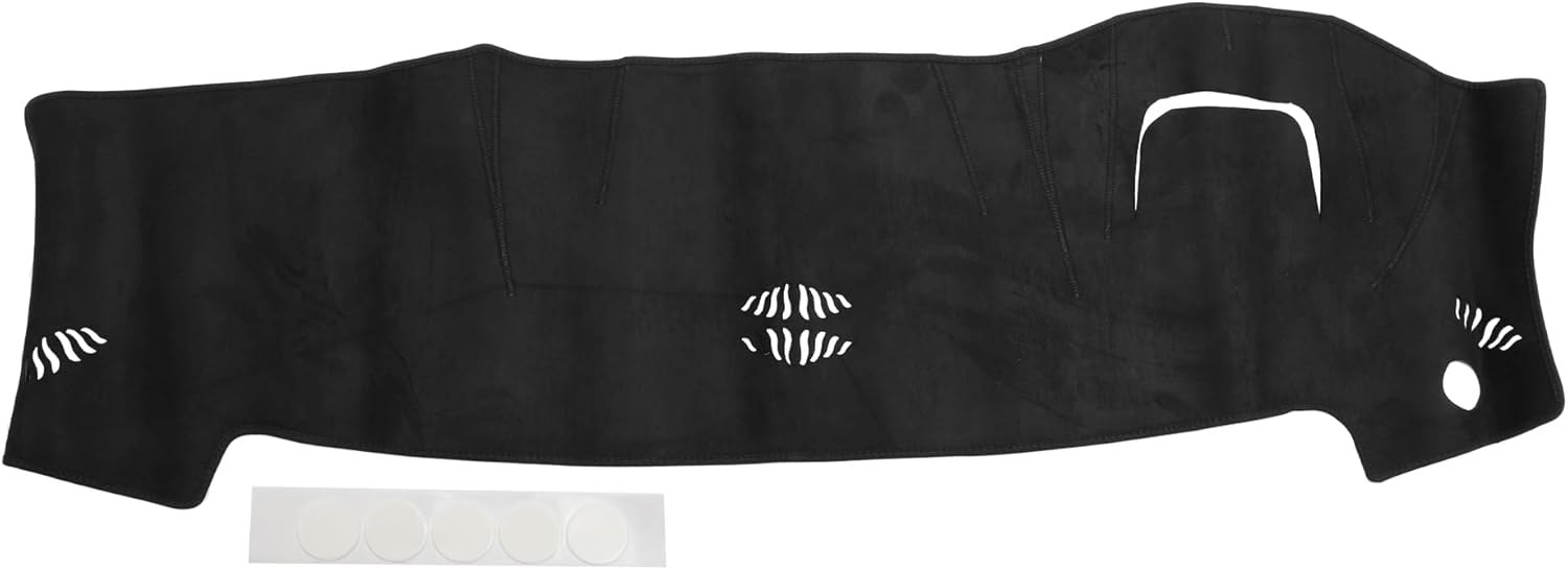 Dash Cover for Nissan Titan 2016-2022 Dash Board Mat Sunshade Non-Slip Dash Cover Mat No Glare Suede Center Console Dashboard Cover Pad Carpet Black