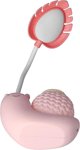 Miniatura 8 de Garosa Lámpara de escritorio LED con soporte para bolígrafo, lámpara de mesa de caracol de animales de dibujos animados, múltiples funciones, carga