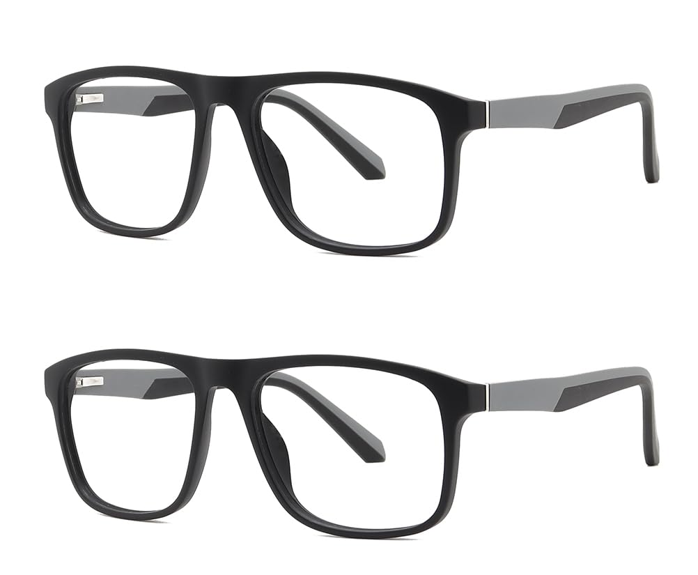 Mcoorn Wide Reading Glasses For Large Head (145mm) XL Readers for Men w Low Bridge