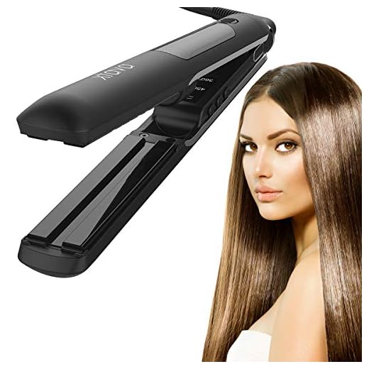 xtava Steam Flat Iron Hair Straightener - 1 Inch Professional Ceramic Flat Iron