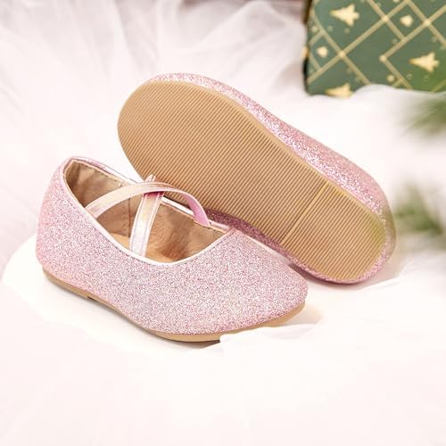 Otter MOMO Toddler/Little Girls Mary Jane Ballerina Flats Size 8 Shoes Slip-on School Party Dress Shoes — view 8