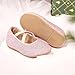Otter MOMO Toddler/Little Girls Flower Girl Shoes Ballerina Flats Shoes Slip-on School Party Pink Dress Shoes Size 10