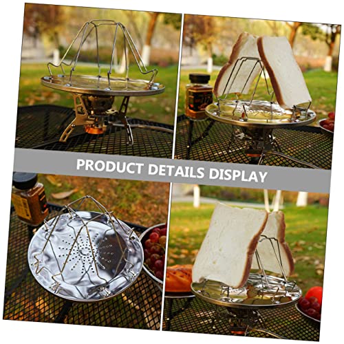 LIFKOME Portable Toast Rack Stainless Steel Outdoor Grill Topper Grate for Baking