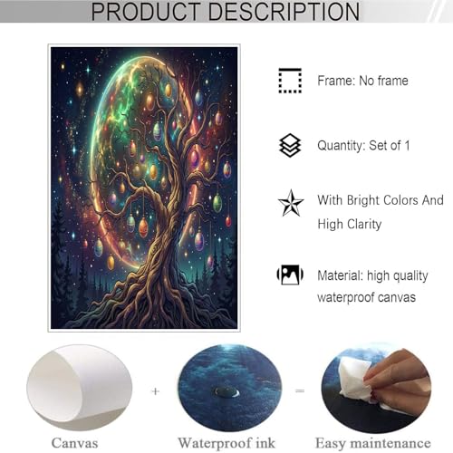 Pintura de paisaje fantástico para decorar paredes grandes de salones y dormitorios 3