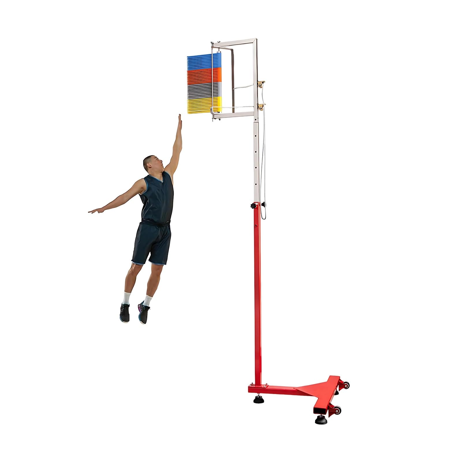 Genérico Herramienta de medición de Salto Vertical Ajustable: probador de Salto Base Estable para Entrenamiento de Baloncesto y Voleibol: evaluación y Mejora precisas del Rendimiento.