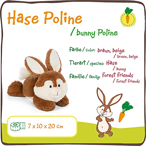 NICI Liegendes Kuscheltier Hase Poline Bunny 20cm – Plüschtier für Mädchen, Jungen & Babys – Flauschiges Stofftier zum… – Bild 4