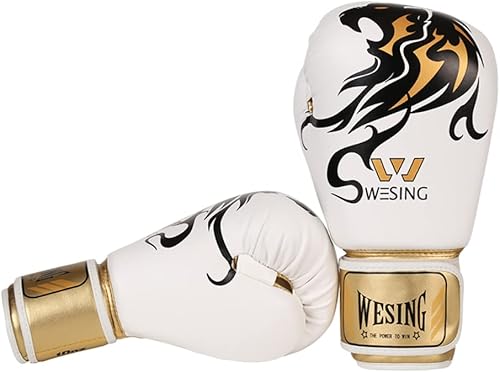 Miniatura 3 de Wesing - Guantes de boxeo de grado profesional para mujeres y hombres, guantes de entrenamiento de gel para kickboxing, guantes de entrenamiento de