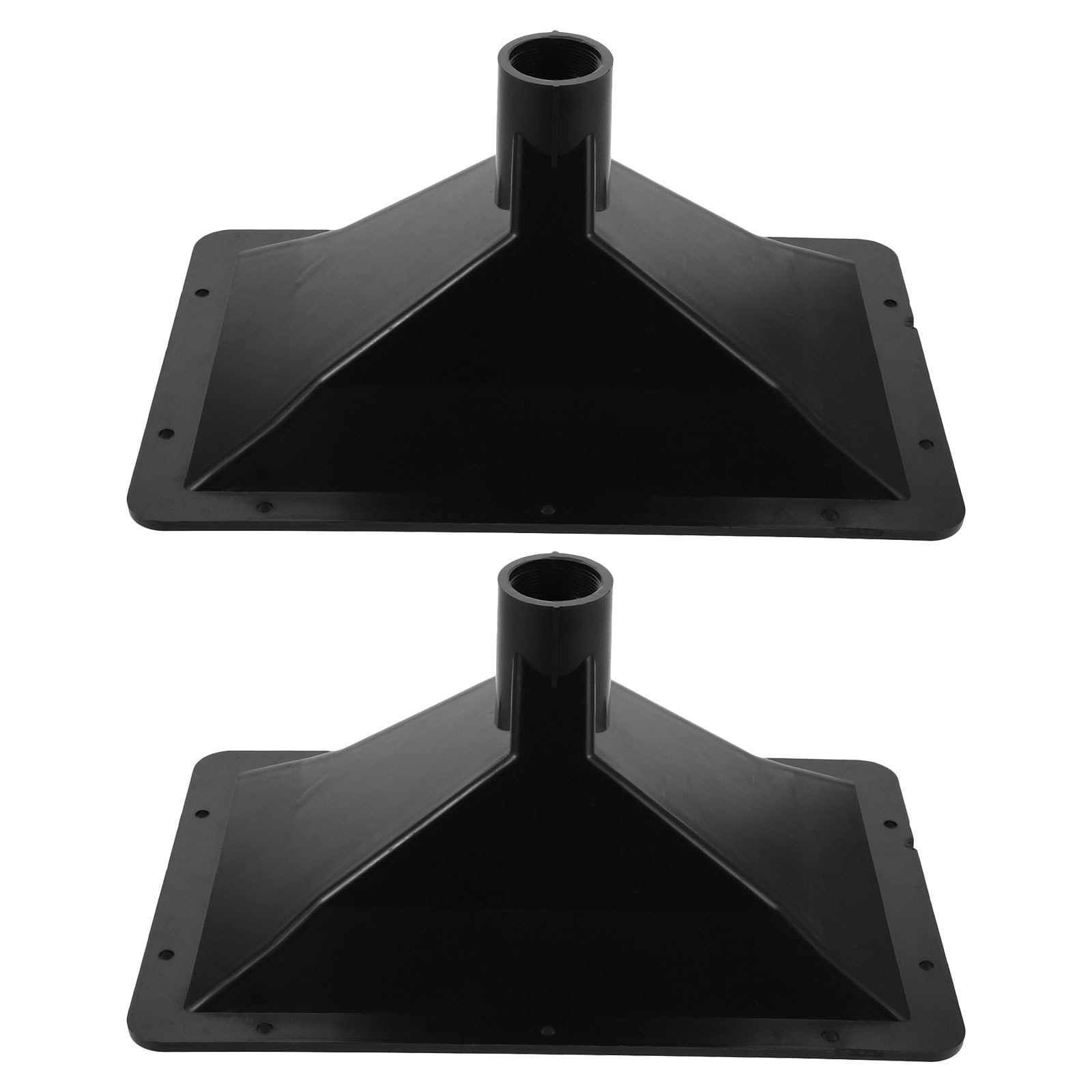 Haut-parleur à Pavillon Rectangulaire Noir 2 Pièces en Plastique