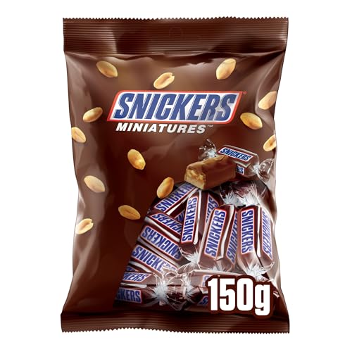 Snickers Miniatures Original Chocolate 150 g, Chocolate Bag,...