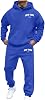 Men Lounge Sweatshirts Athletic Sweatsuits Sets for Mens Jogging Sweatshirts Athletic Sweatsuits Sets 2 Piece