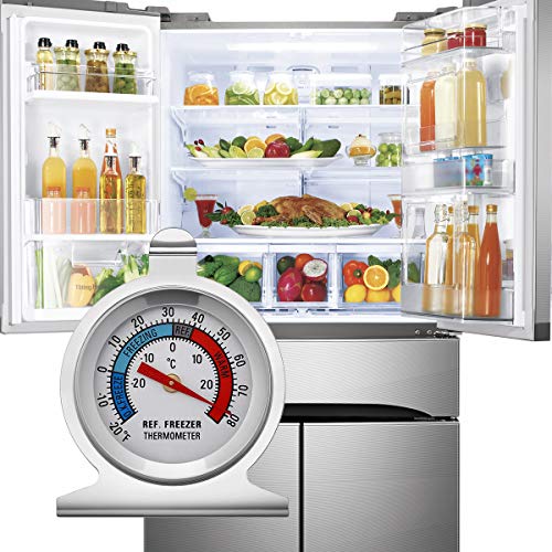 Kt Thermo Dial Refrigerator Thermometer With Instant Read,2-Inch Stainless Steel Freezer Thermometer … #TOP2