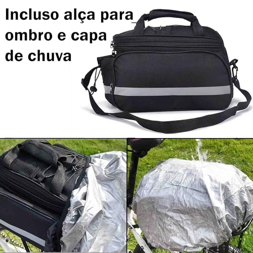 Bolsa Alforge para garupas ou bagageiros e Bicicleta Expanssiva Para Cicloturismo 18lt