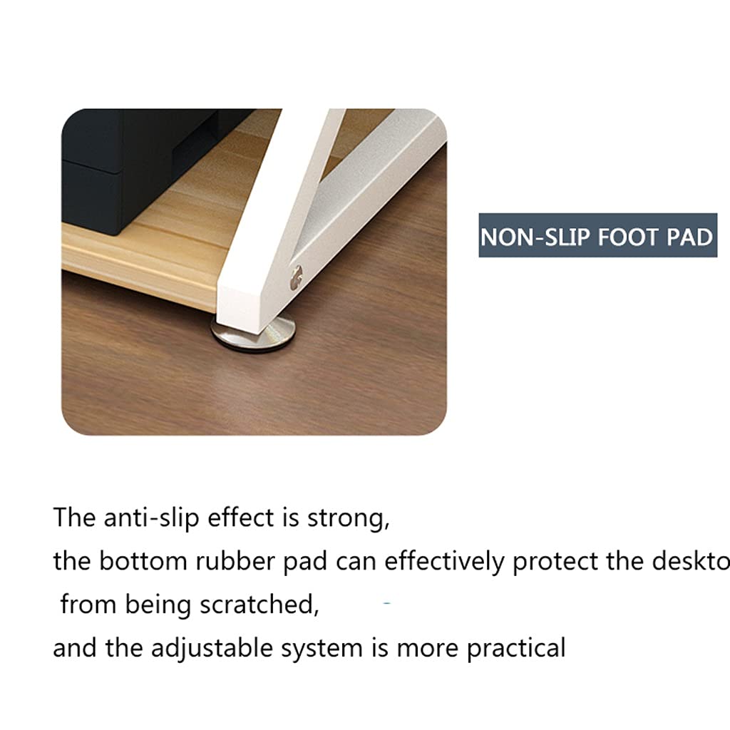 Supporti per Stampante Supporto per Stampante 3 Livelli Supporto per Stampante con ripiano Multistrato Fotocopiatrice da Pavimento Fax Scaffale per Telefono su Ruote Organizzazione Desktop per casa
