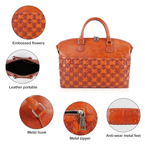 Image of Genuine Leather Handbags for Women Satchel Tote Bags Top Handle Bags