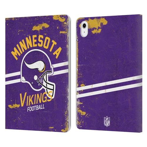 Étui NFL Minnesota Vikings pour iPad Air 11 en cuir avec support portefeuille