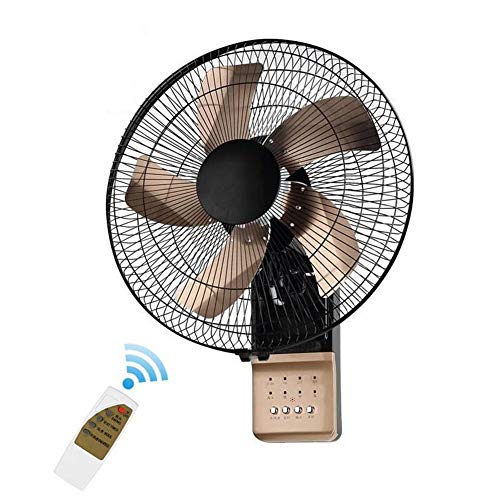 FOOSKOO Ventilador de Pared 16 Pulgadas De 3 Velocidades 42 Cm De Potencia De 60 Vatios Wall-Mounted Fan con Oficina Comercial Casa Mute Función De Temporizador De Control Remoto Wall Mounted Fan Cover
