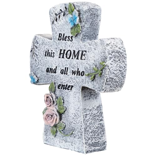 Estatua Cruz Bless This Home 6.75 pulgadas miniatura 4