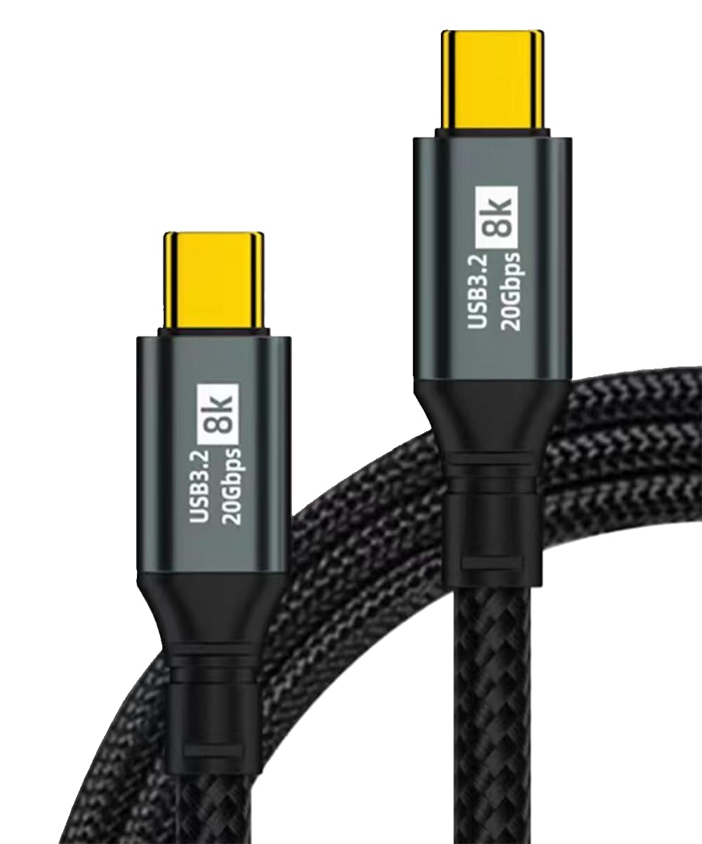 usb3.2 type-c 8Mケーブル Amazon.com: USB C to USB C 3.2 Gen 2 Cable 20Gbps Data Transfer-8K