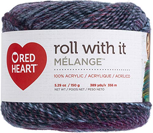 Red Heart Roll With It Melange Yarn, Autograph