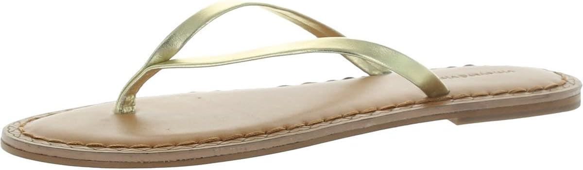 vineyard vines Women's Sunset Flip Flops, Gold, 8
